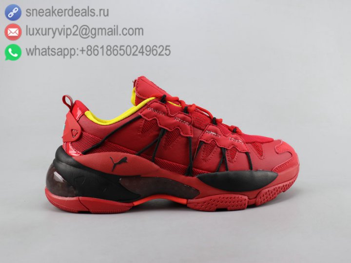 Puma LQD CELL OMEGA DENSITY Red Black Unisex Running Shoes Size 36-45